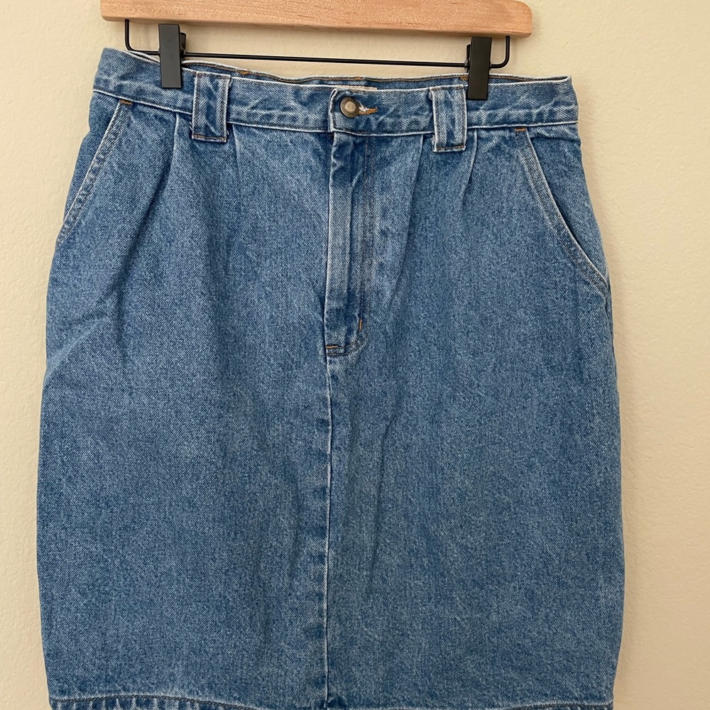 Vintage/Retro Crossroads High Waisted Denim Skirt